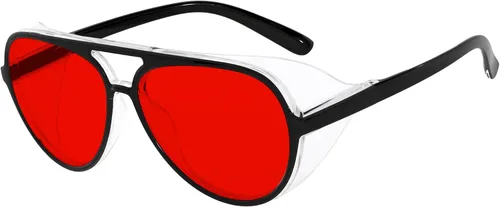Vista 23 de Eyekepper 100% Gafas Anti-Luz Azul Fitover para Usar Sobre Gafas de Computadora con Lente Ámbar