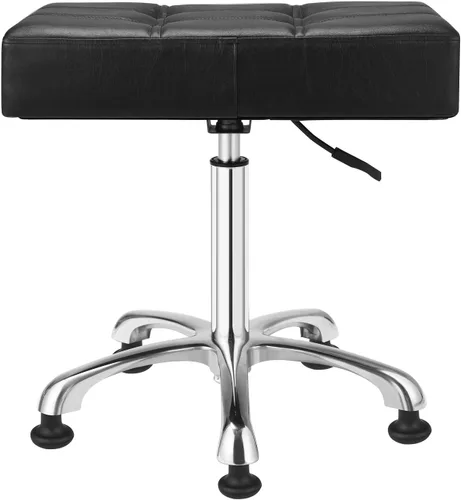 Vista 13 de Kaleurrier Taburetes resistentes con ruedas, taburete ajustable sin respaldo de 400 libras, silla giratoria para superficie de altura de mostrador