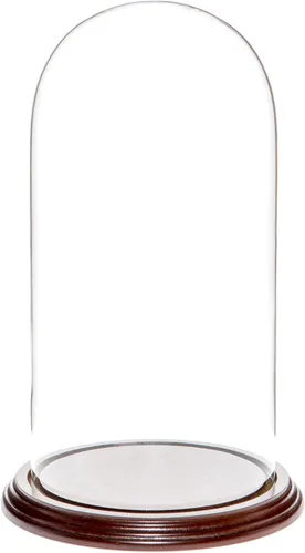 Vista 7 de Plymor Cúpula de cristal de 5.5" x 11" (base de madera MDF negra)