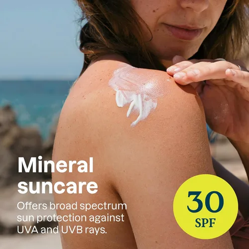 Vista 2 de ATTITUDE Protector solar mineral para pieles sensibles, verificado por EWG, amplio espectro UVA/UVB, dermatológicamente probado, fórmula a base