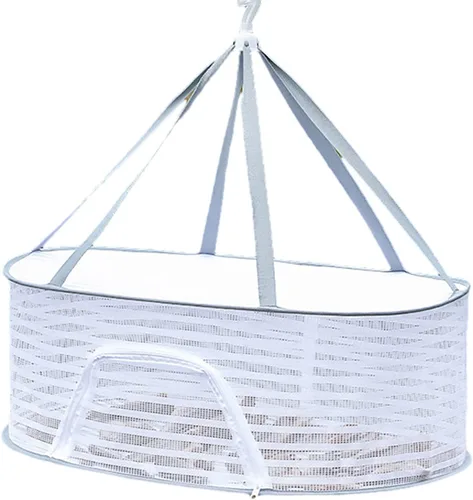 Vista 10 de Rejilla de secado de hierbas, red plegable de malla con cremallera, red de secado de alimentos para secar suéter para secar semillas, hierbas, 3