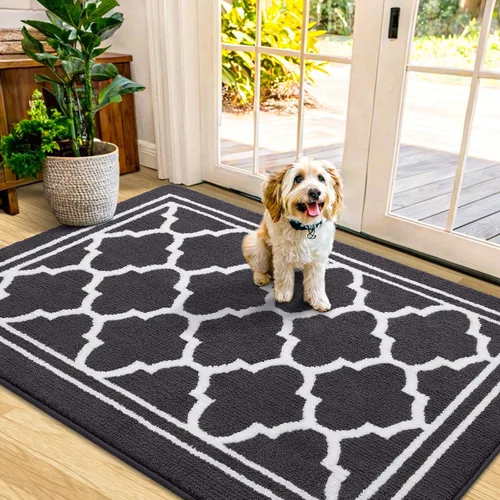 Vista 33 de Buganda Alfombra para Puerta Interior, Tapete Resistente a la Suciedad y Absorbente, Antideslizante, Alfombras de Perfil Bajo para Entrada
