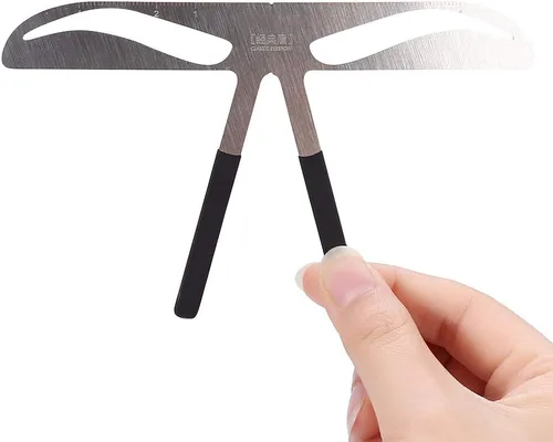 Vista 9 de Plantilla de cejas, 4 Tipos de Plantilla de Cejas Permanente Ceja Wooler Medida de la Ceja Regla de Extensión de Equilibrio de la Forma de la Ceja