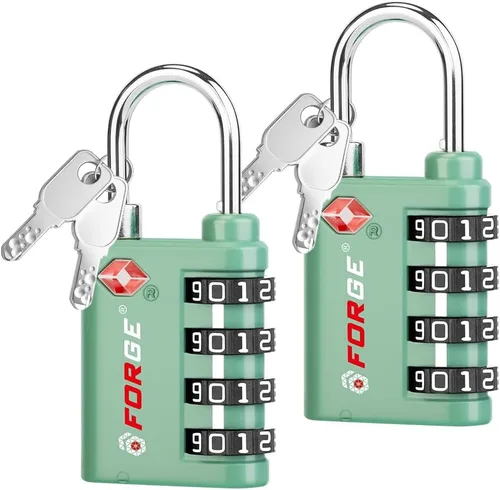 Vista 11 de Forge Doble apertura: cerradura con llave o combinación, cerradura aprobada por la TSA para equipaje, estuche pelícano, viajes, gimnasio, escuela