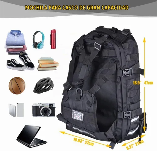 Vista 2 de Mochila para casco de motocicleta para hombre 26L
