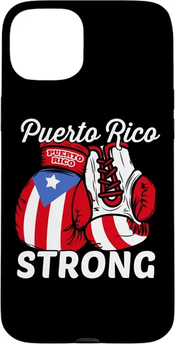 Vista 9 de Guantes de boxeo con la bandera de Puerto Rico para iPhone 16 Boricua Puerto Rican Pride Case