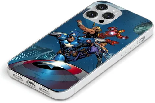 Vista 4 de ERT GROUP Funda de teléfono móvil para iPhone 13 PRO Original y con licencia oficial Marvel Avengers 008 adaptada de manera óptima a