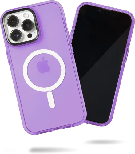 Vista 32 de SteepLab Funda de barrera para iPhone 13, protección de 360 grados que absorbe impactos con bisel elevado y colores llamativos (cielo azul brillante)