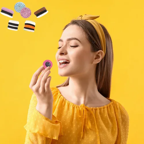 Vista 3 de Fruidles Gomitas de Regaliz Allsorts de Estilo Inglés, Dulces Allsorts, Sin OGM (1 Libra)