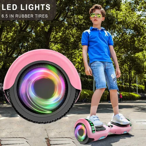 Vista 4 de CBD Hoverboard, 6.5" All-Terrain Scooter with Bluetooth Speaker LED Lights