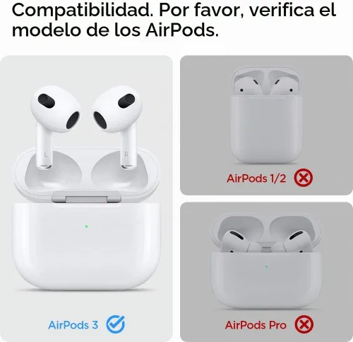 Vista 2 de Spigen Armadura resistente diseñada para AirPods 3 (2021)
