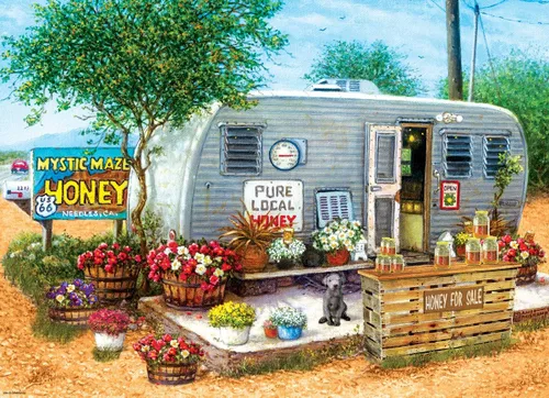 Vista 2 de EuroGraphics (EURHR Honey for Sale - Rompecabezas de 500 piezas, 500 piezas), rompecabezas