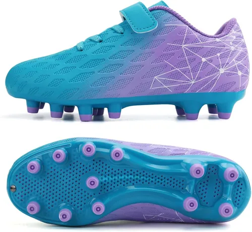 Vista 4 de brooman Zapatos deportivos de fútbol para niños y niñas, para exteriores