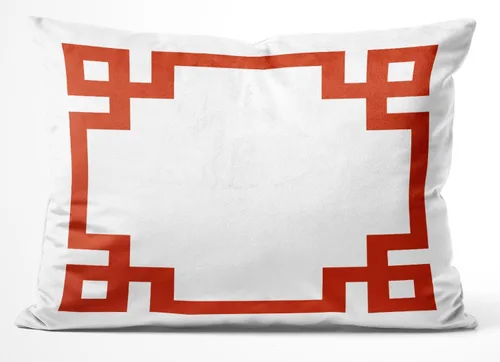 Vista 64 de Funda de almohada rectangular con cremallera en un lado impreso de 12 x 16 pulgadas, color blanco y rosa intenso Rosa fucsia