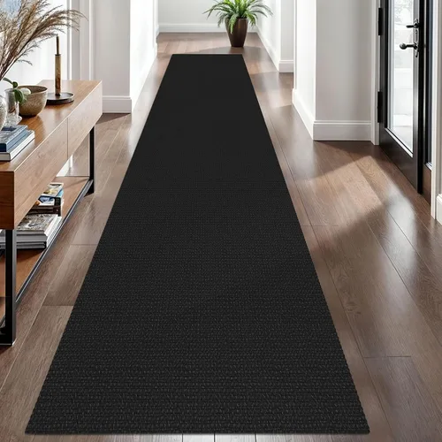 Vista 37 de EARTHALL Alfombra tejida de 2 x 3 pies, lavable para entrada, alfombra trenzada antideslizante, alfombra para puerta interior y exterior, alfombra