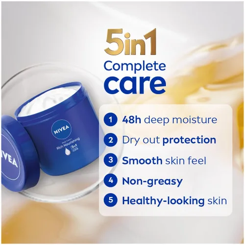 Vista 3 de Nivea Crema Corporal Nutritiva Rica Piel Seca Aceite de Almendras 13.5 fl oz