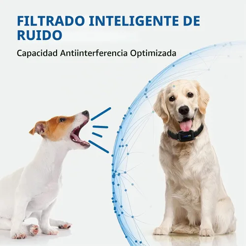 Vista 6 de DOG CARE Collar recargable para ladridos de perro con control inteligente de ladridos, vibración, sonido eficaz, modos de entrenamiento de choque
