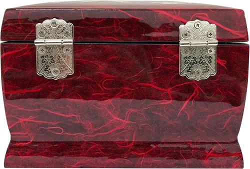 Vista 14 de Fun-Store Caja de madera con incrustaciones de nácar con incrustaciones de nácar, caja de madera, diseño de árbol de grúa, espejo, recuerdo, tesoro