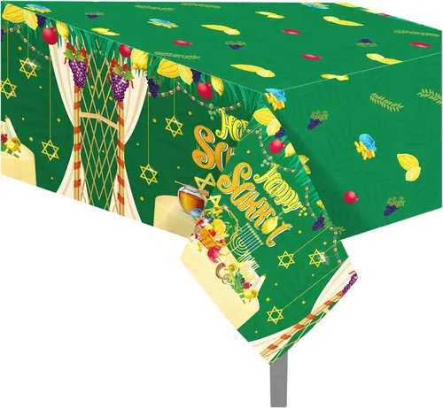 Vista 32 de 1 paquete de mantel de plástico con diseño de bandera americana del 4 de julio para fiesta, 54 x 87 pulgadas de largo, mantel rectangular para bufé