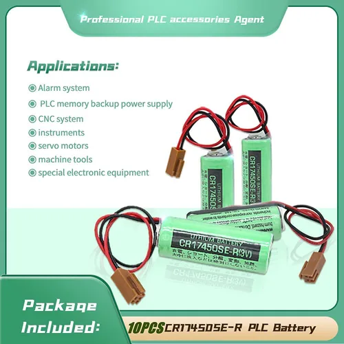 Vista 5 de 2 unids 3V CR17450SE-R / A98L-0031-0012 2500mah PLC batería para FANUC con enchufe US Stock