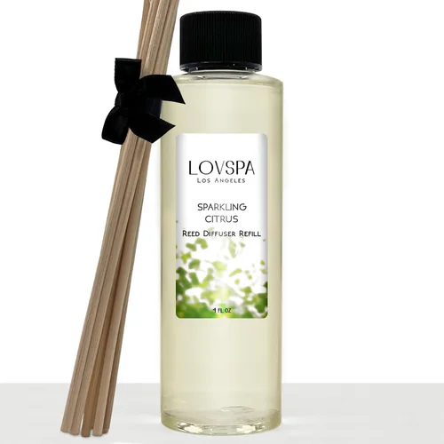 Vista 41 de Amber Romance - Recambio de aceite difusor de varillas con varillas de junco, ámbar cálido, sándalo y notas florales, aceites esenciales de lirio