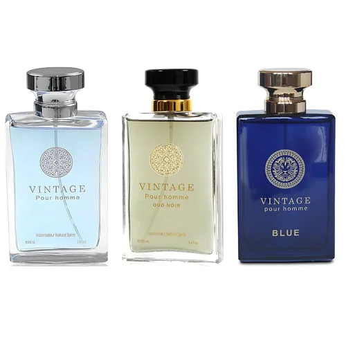 Vista 11 de AFLUXE Colonia para hombres Azure Vantage Set Maravilloso Multi Perfumado Eau de Toilette con vaporizador natural Perfume para hombres para todo