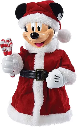 Vista 2 de Kurt Adler DN9168 punta para árbol de navidad / centro de mesa con forma de ratón Mickey de 10" con brazos flexibles