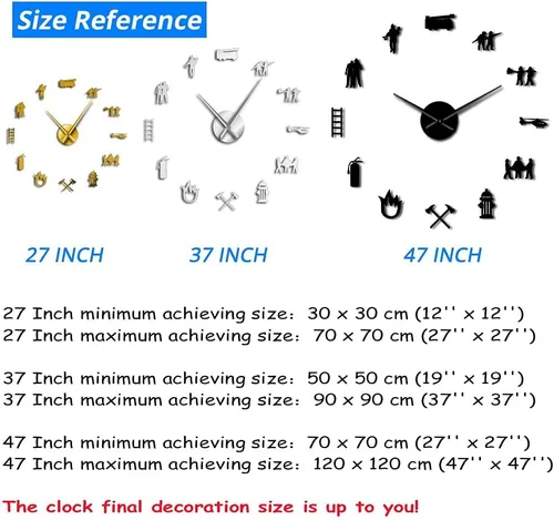 Vista 3 de Kit de reloj acrílico moderno para diseño de pared, reloj de pared sin marco 3D con pegatinas de espejo para decoración de sala de estar, B-27 Negro