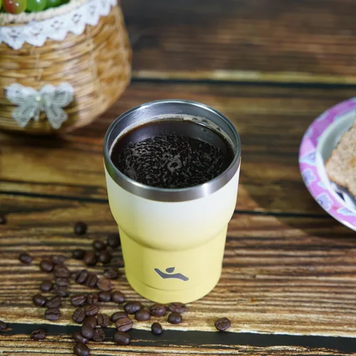 Vista 7 de Konokyo - Vaso de 10 onzas con asa y 2 popotes, 2 tapas, botella de agua aislada de acero inoxidable, taza de viaje reutilizable, color verde militar