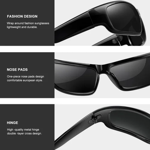 Vista 6 de GFUIARA Gafas de sol envolventes de moda para hombres y mujeres, gafas de sol deportivas UV400 de moda