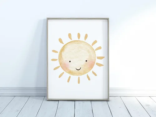 Vista 3 de You Make Me Happy When Skies Are Gray Set of 3 Wall Art Prints Sun and Moon Inspirational Quotes for Nursery Gender Neutral Yellow and Gray Decor
