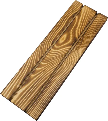 Vista 7 de MyGift Busto de 3 paneles de acrílico negro moderno con base de madera maciza quemada rústica, caballete ajustable en forma de cuello, soporte
