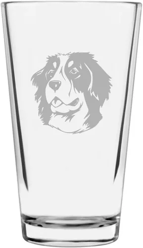Vista 396 de Podenco Canario - Vaso de pinta de 16 onzas con temática de perro personalizado