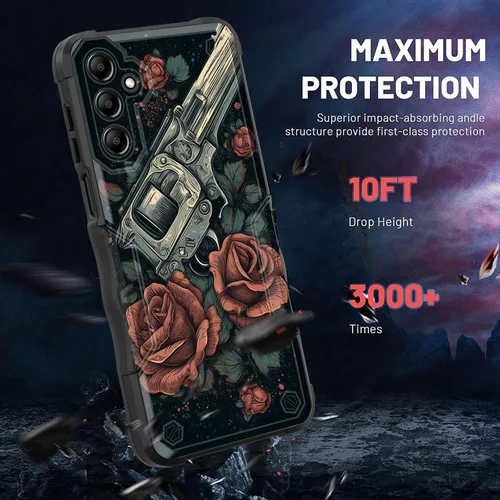 Vista 83 de Funda para Galaxy A14 5G, [Doble Capa][Protección contra Caídas de Grado Militar de 10 Pies] [Antideslizante] Funda Resistente a Prueba de Golpes