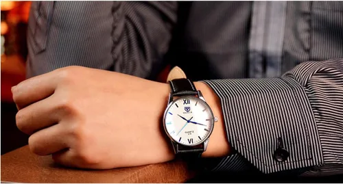 Vista 3 de Mens Watches Ultra-Thin Minimalist Waterproof Fashion Simple Business Wrist Watch for Men Unisex Dress with Leather Band