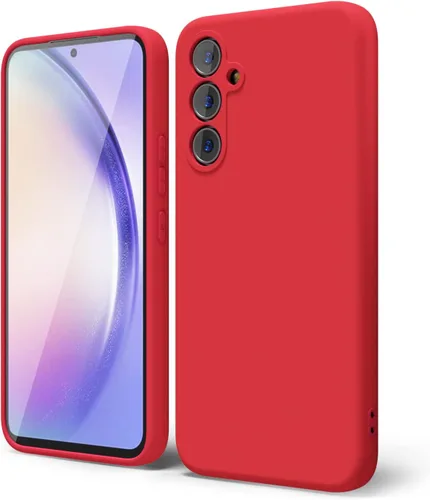 Vista 135 de oakxco Funda para teléfono Samsung Galaxy A12 con agarre de silicona líquida, linda delgada fina suave cubierta de gel de goma TPU lisa para mujeres