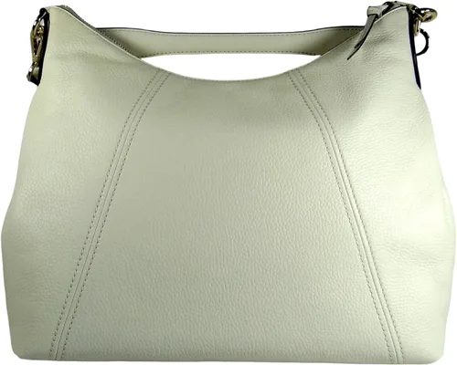 Vista 2 de Michael Kors Sienna - Bolso de hombro convertible de piel granulada, Crema claro