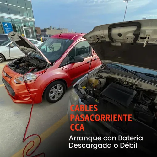 Vista 4 de K KRIËGER Cables de puente para batería de automóvil, cables de refuerzo automotrices resistentes para arrancar baterías muertas o débiles con bolsa