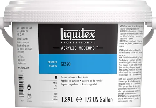 Vista 13 de Liquitex Basics Tubo mediano de Gesso para aplicación en superficies, 8.5 onzas Negro