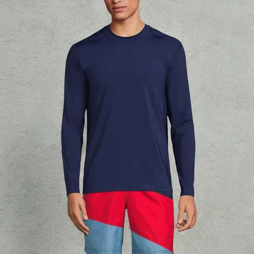 Vista 5 de Lands' End Camiseta de natación de manga larga para hombre