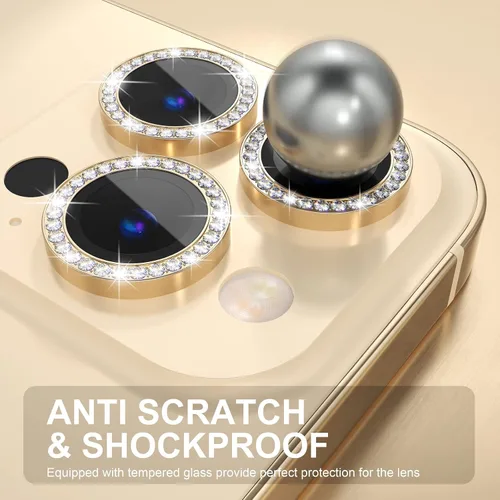 Vista 456 de Choiche Compatible para iPhone 16 Pro/iPhone 16 Pro Max Protector de Lente de Cámara, Vidrio Templado 9H Protector de Pantalla de Cubierta de Cámara