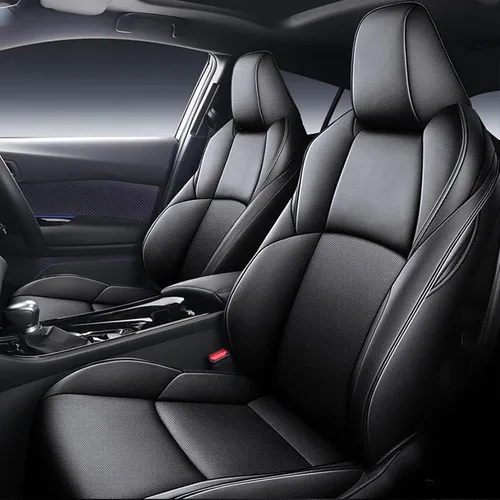 Vista 29 de AOMSAZTO Seat Covers for Mazda 3 2014 2015 2016 2017 2018 2-Negro