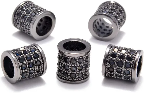 Vista 14 de AD Beads Pulsera de cuentas de zircón con tachuelas de strass