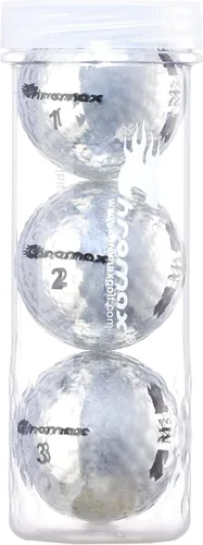 Vista 8 de Chromax Pelotas de golf metálicas de colores M5 (paquete de 3 tubos)
