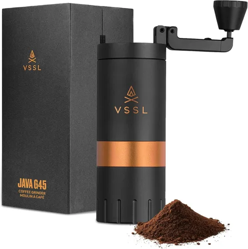 Vista 12 de VSSL Java G25 Molinillo de Café Manual Café para Acampar Molinillo de Frijoles Vierte sobre de Viaje Rebaba Cónica de Acero Inoxidable