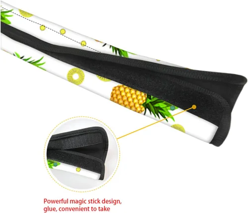 Vista 5 de Horeset Fundas para manija de puerta de refrigerador con estampado de bandera estadounidense, lavable, antideslizante, protector de US Flag