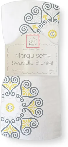 Vista 26 de SwaddleDesigns Marquisette - Manta de recepción envolvente para bebés niños y niñas, muselina de algodón premium suave, mejor regalo de baby shower