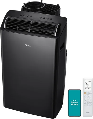 Vista 13 de Midea Duo 12,000 BTU (10,000 BTU SACC) Inversor de alta eficiencia, aire acondicionado portátil ultra silencioso, enfría hasta 450 pies cuadrados