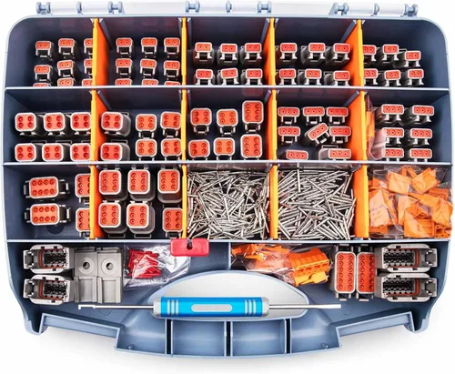 Vista 10 de JRready DW5009-2 Kit de conectores DT, herramienta de crimpado Deutsch con contacto de pasador sólido