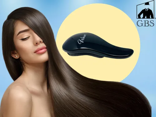 Vista 3 de G.B.S Cepillo desenredante para mujeres y niñas, cepillo desenredante para cabello seco y húmedo para todo tipo de cabello, elimina enredos y nudos